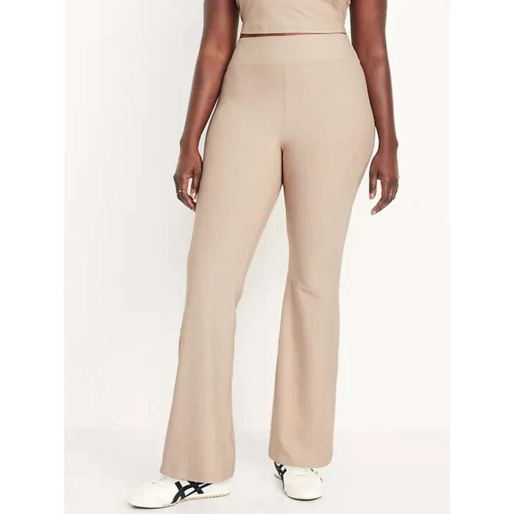 Old Navy Savanna Extra High-Waisted PowerSoft Flare Leggings Size 2X in Beige